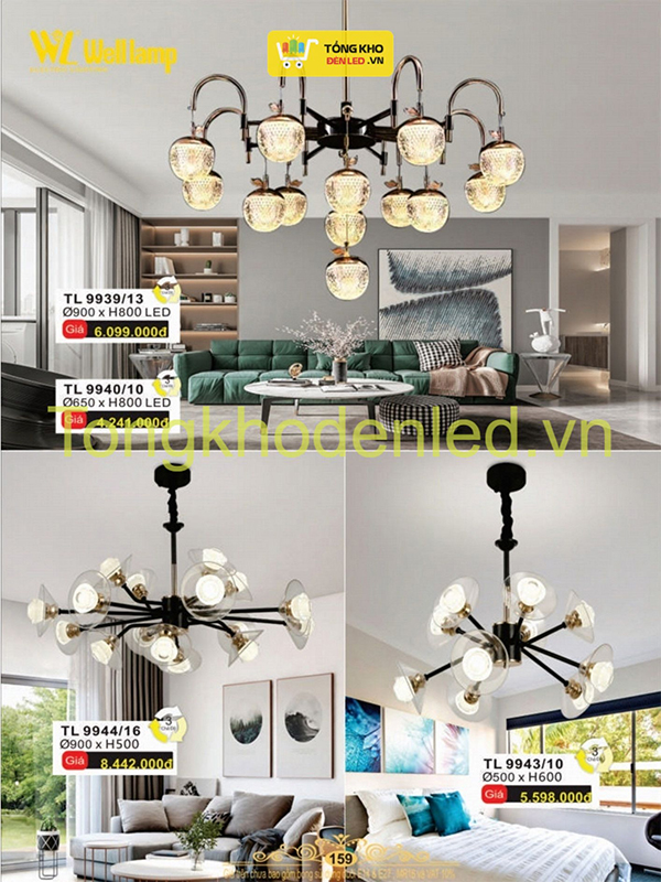 Đèn thả kiểu châu Âu WELL LAMP - 159