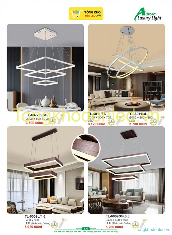 Đèn thả kiểu châu Âu AURORA - 136