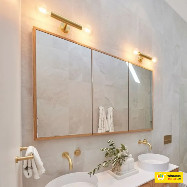 sử dụng đèn trang trí phòng tắm