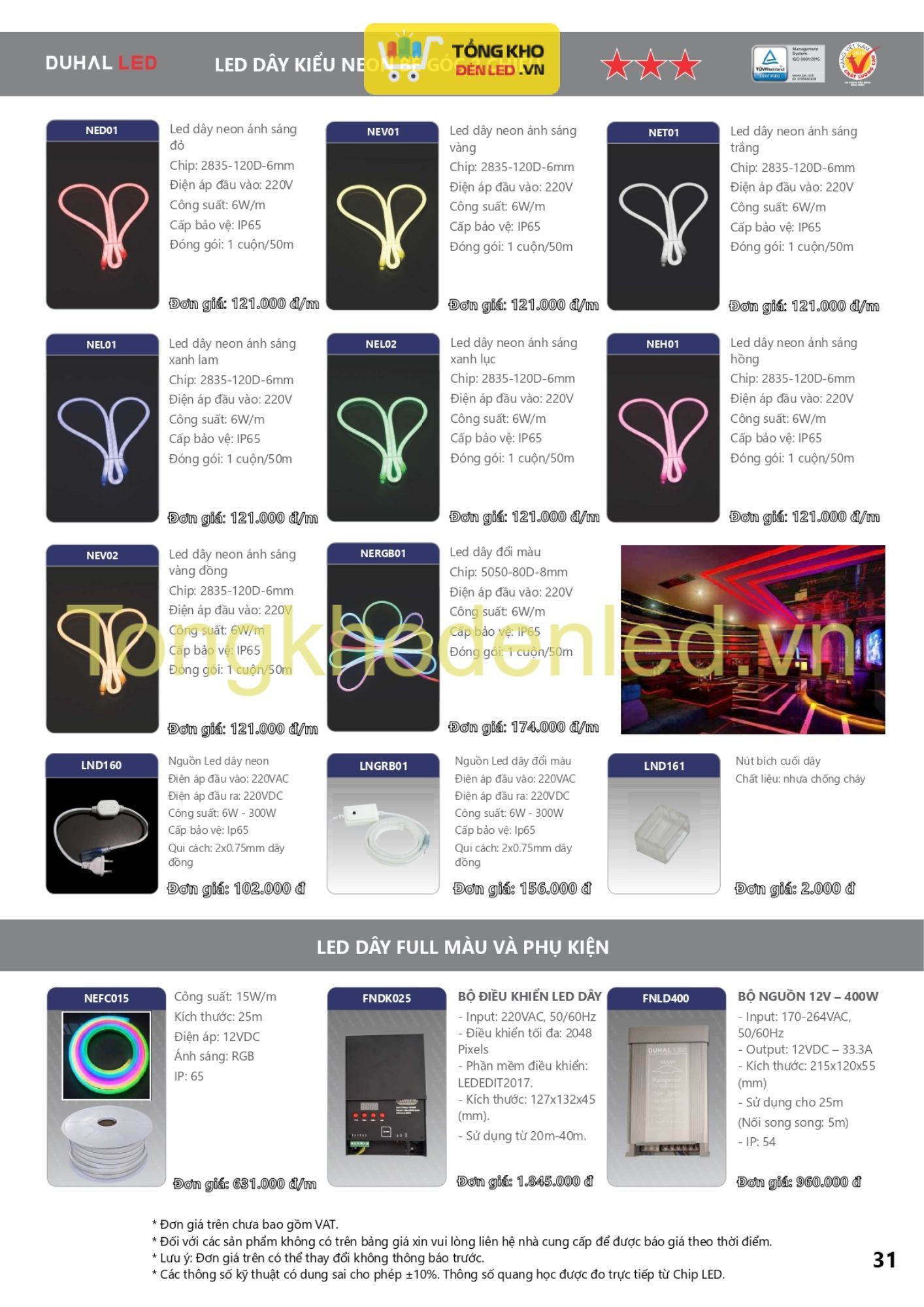 ĐÈN LED DUHAL - 031 ĐÈN LED DUHAL - 031