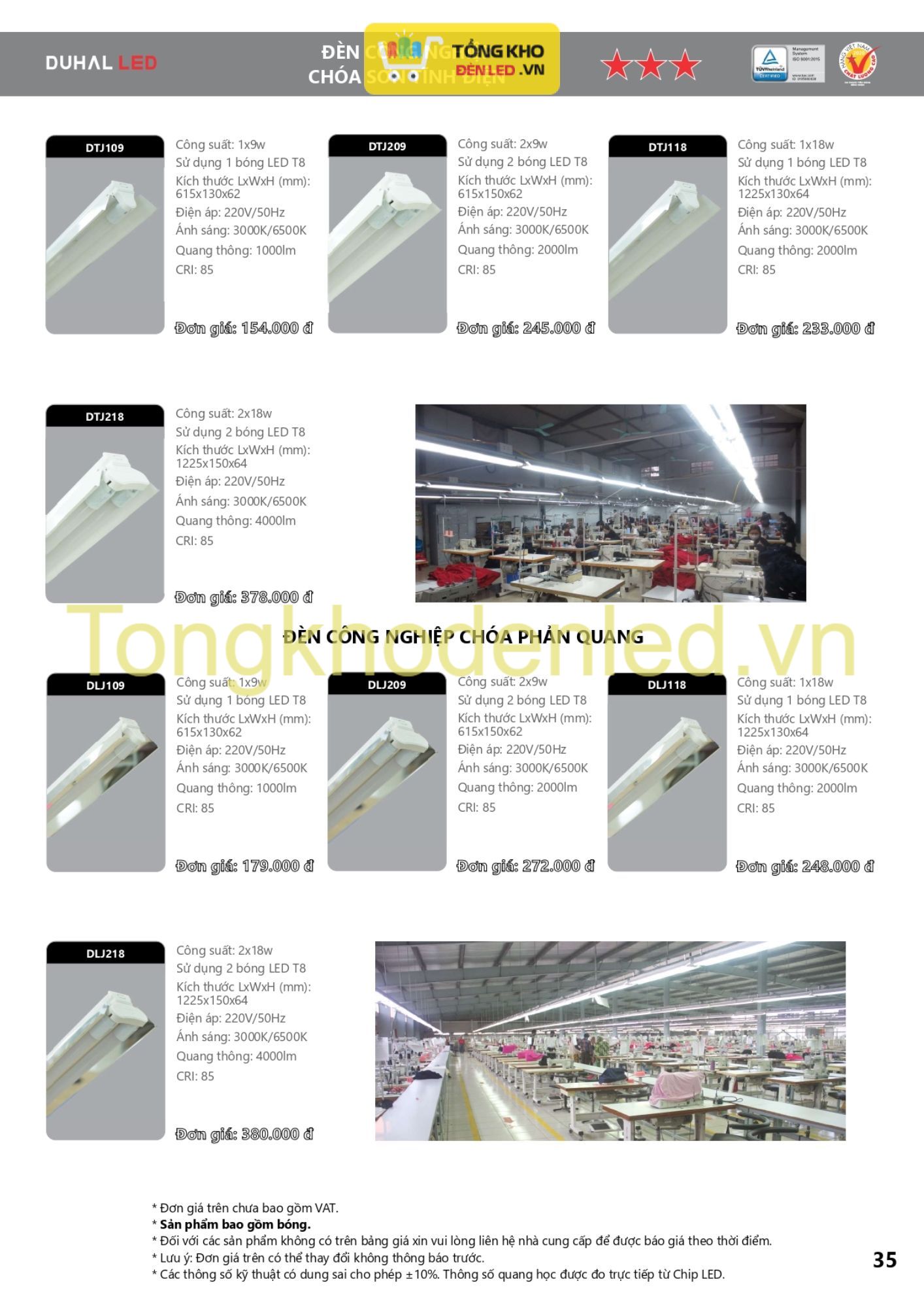 ĐÈN LED DUHAL - 035 ĐÈN LED DUHAL - 035