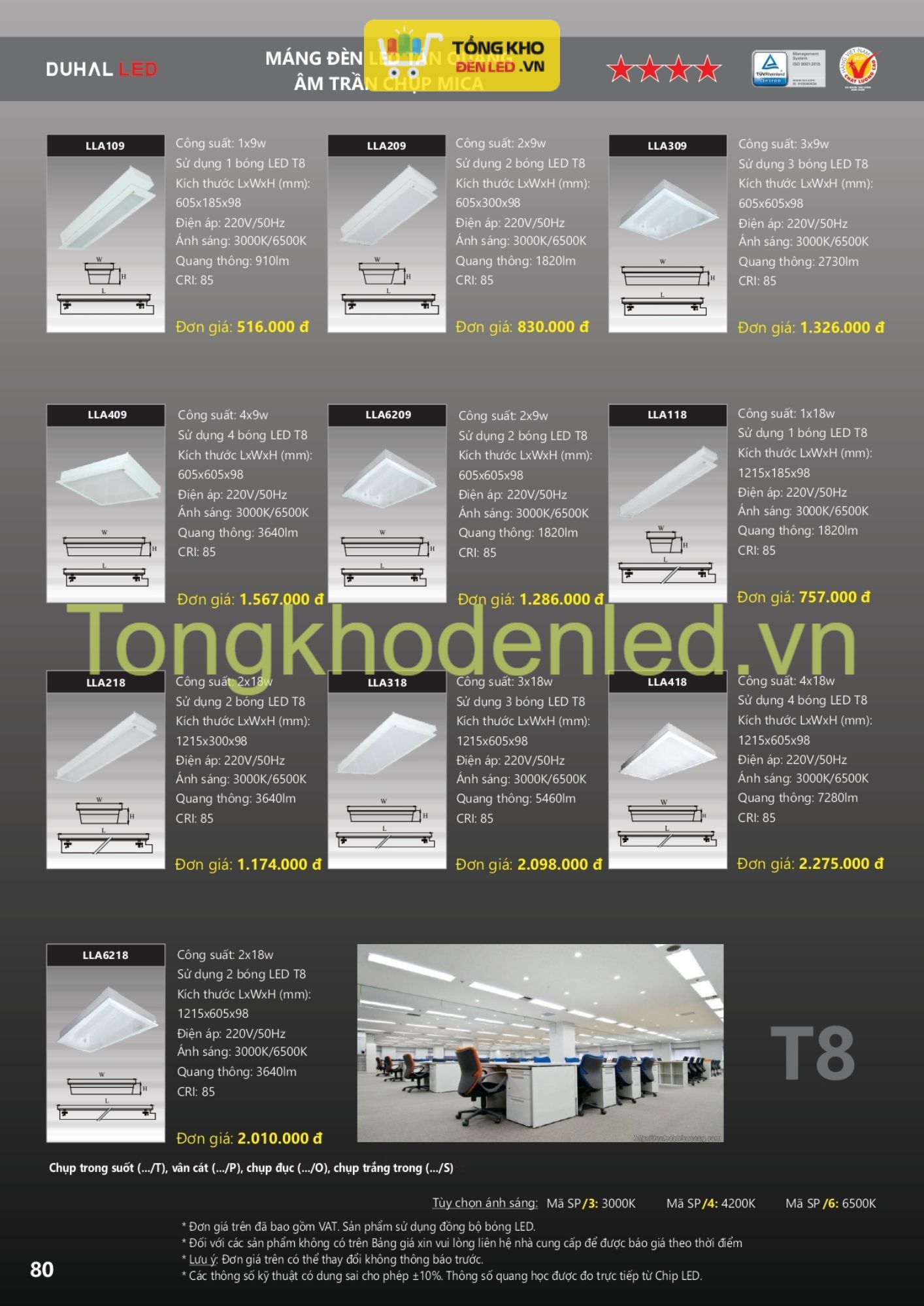 ĐÈN LED DUHAL - 080 ĐÈN LED DUHAL - 080