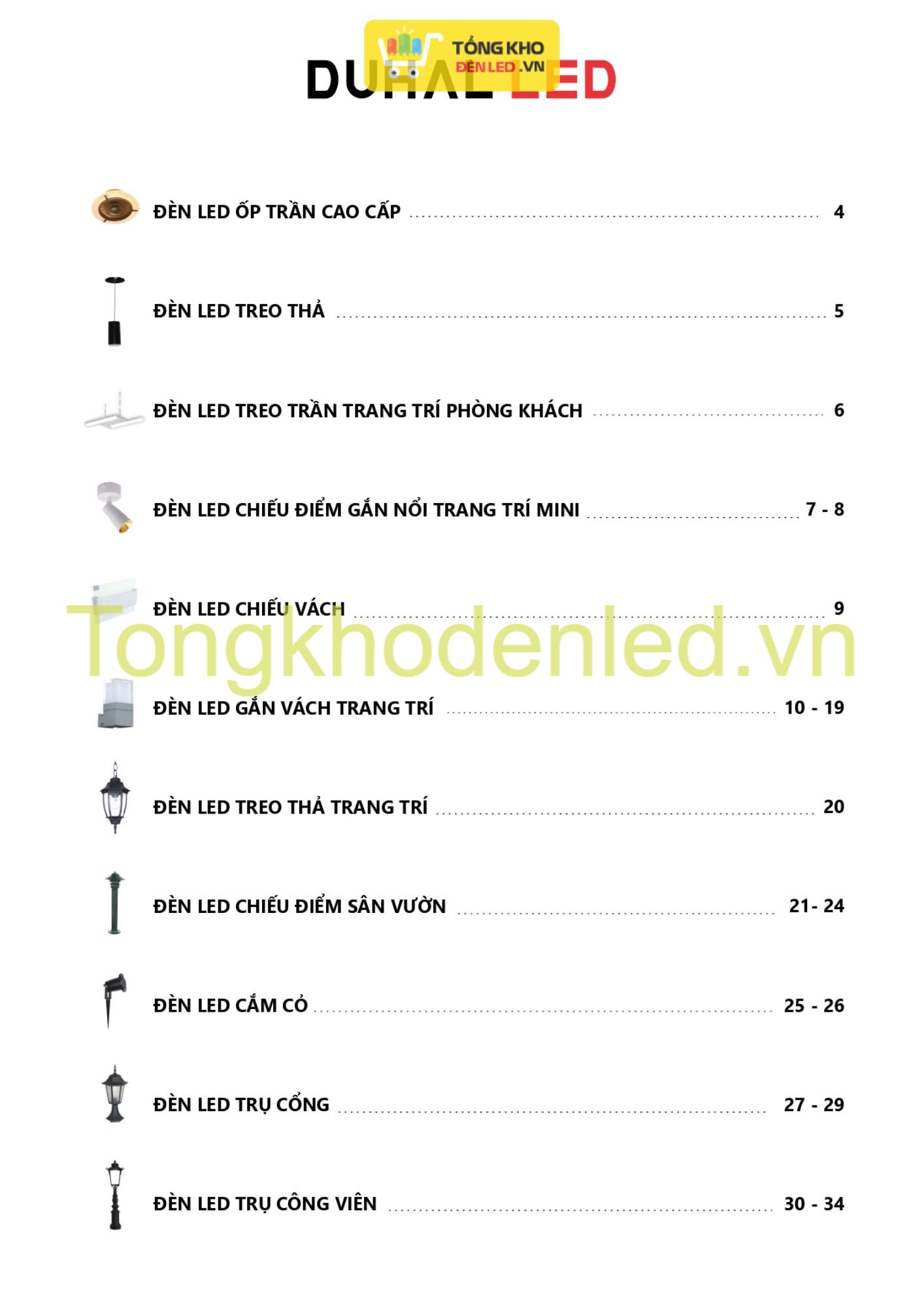 ĐÈN LED DUHAL - 003 ĐÈN LED DUHAL - 003