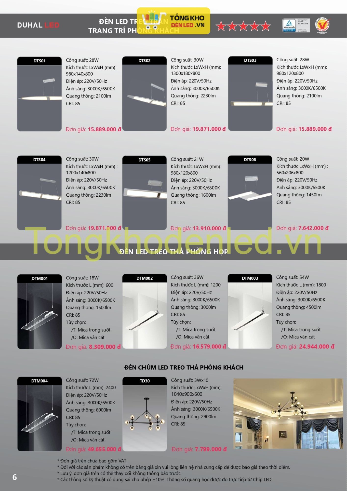 ĐÈN LED DUHAL - 006 ĐÈN LED DUHAL - 006