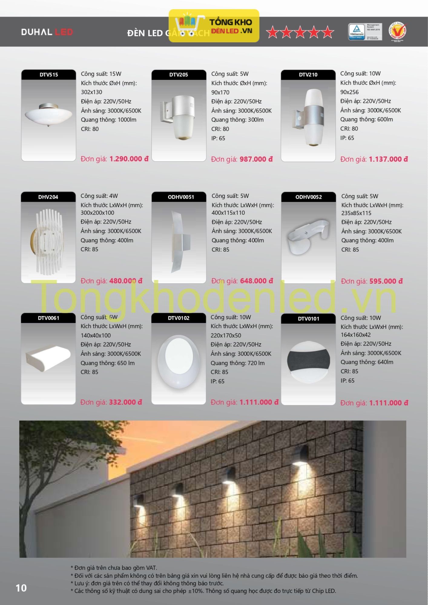 ĐÈN LED DUHAL - 010 ĐÈN LED DUHAL - 010