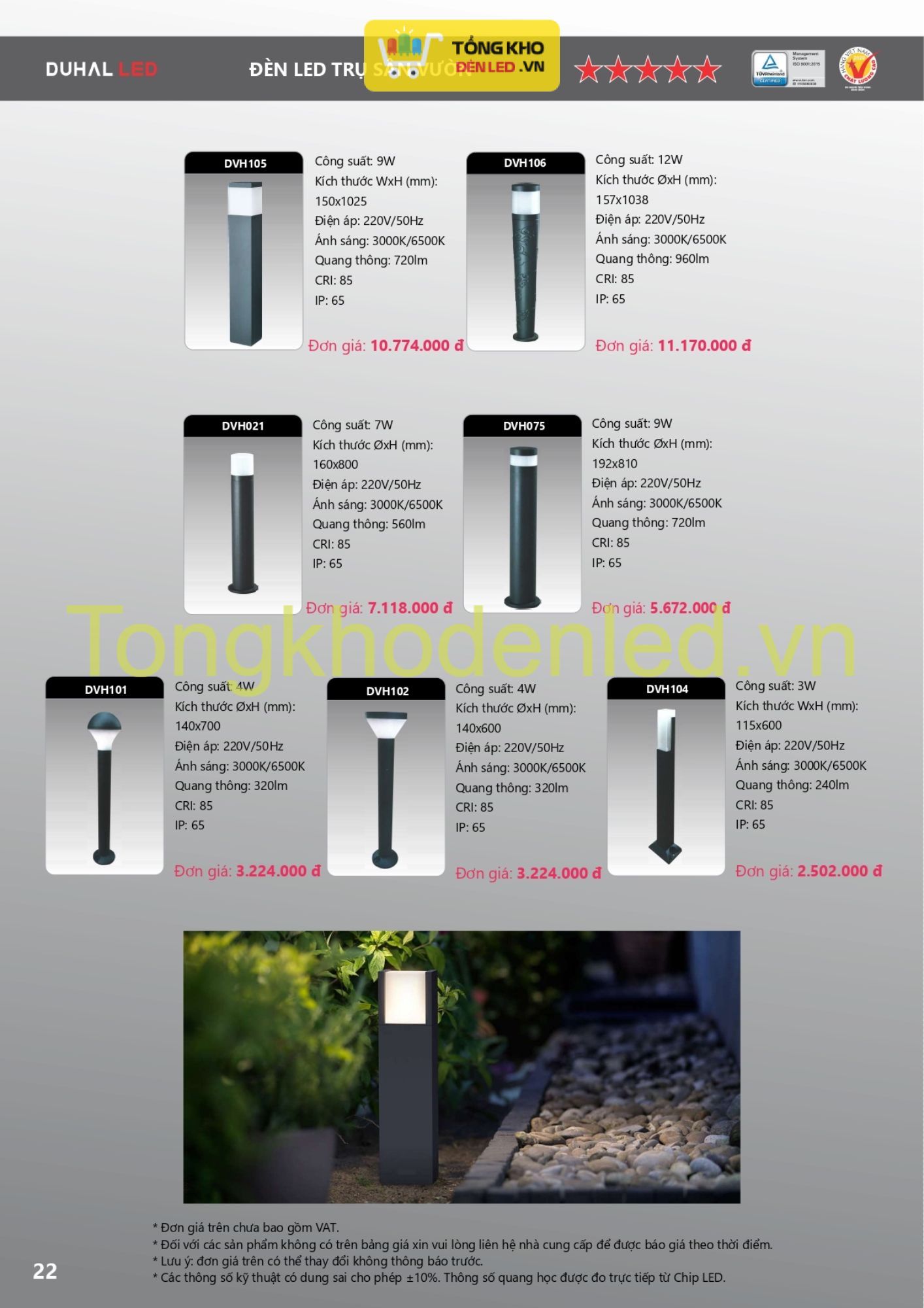 ĐÈN LED DUHAL - 022 ĐÈN LED DUHAL - 022