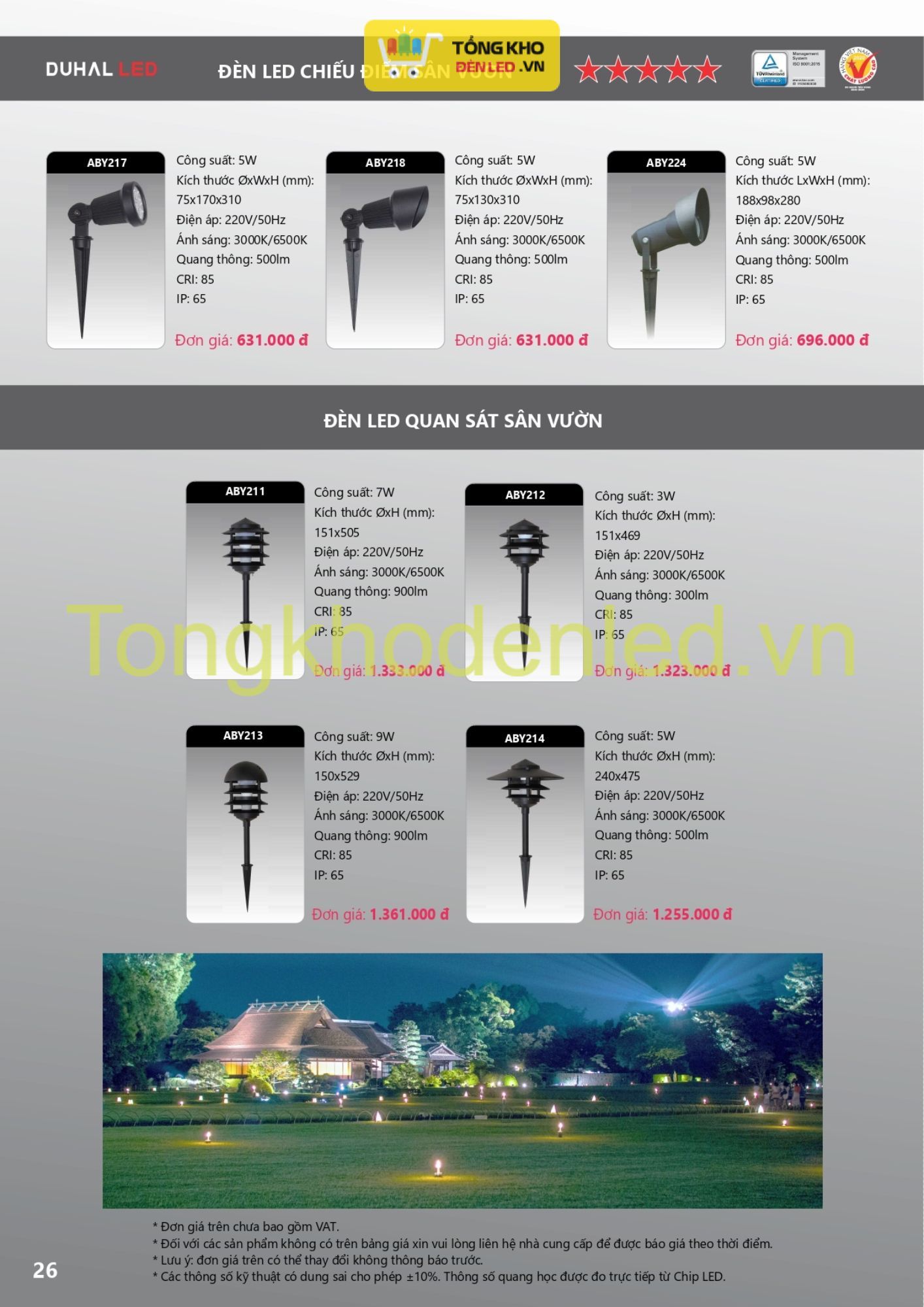 ĐÈN LED DUHAL - 026 ĐÈN LED DUHAL - 026