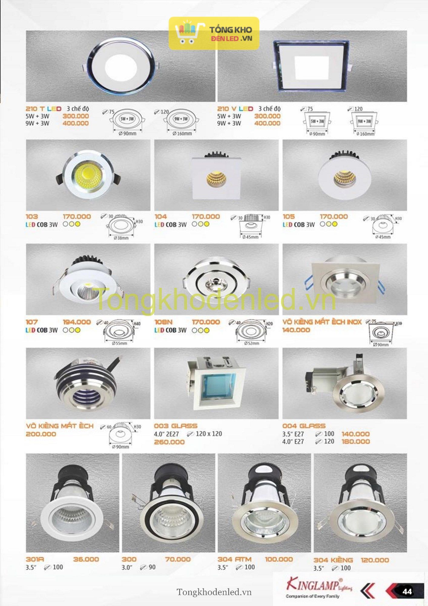 ĐÈN LED KINGLAMP- 044 ĐÈN LED KINGLAMP- 044