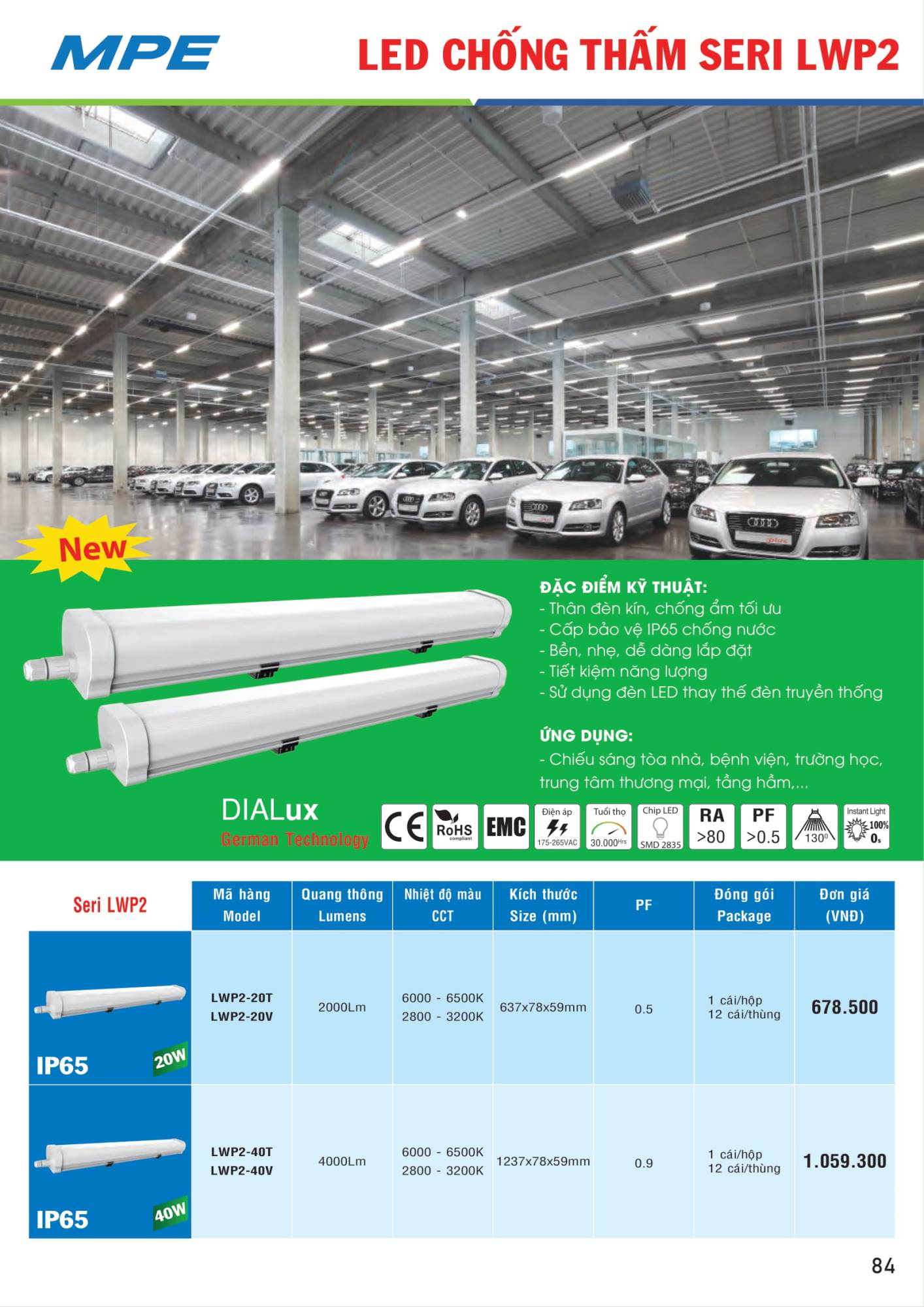ĐÈN LED MPE - 083 ĐÈN LED MPE - 083