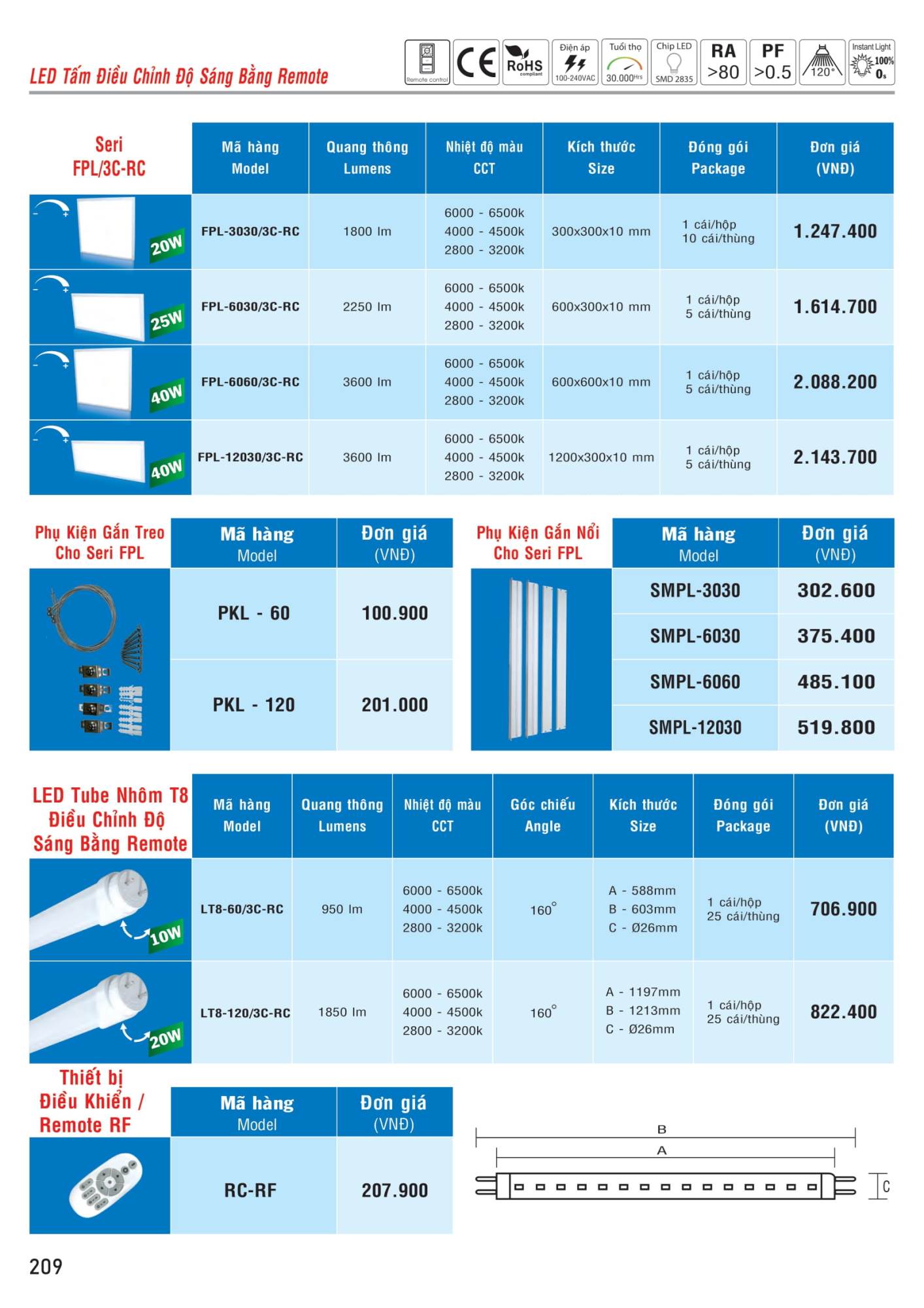 ĐÈN LED MPE - 207 ĐÈN LED MPE - 207